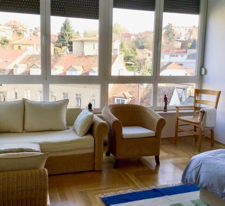 Spacious 3Br/2Bt Apartment With A/C In City Center Загреб Екстер'єр фото